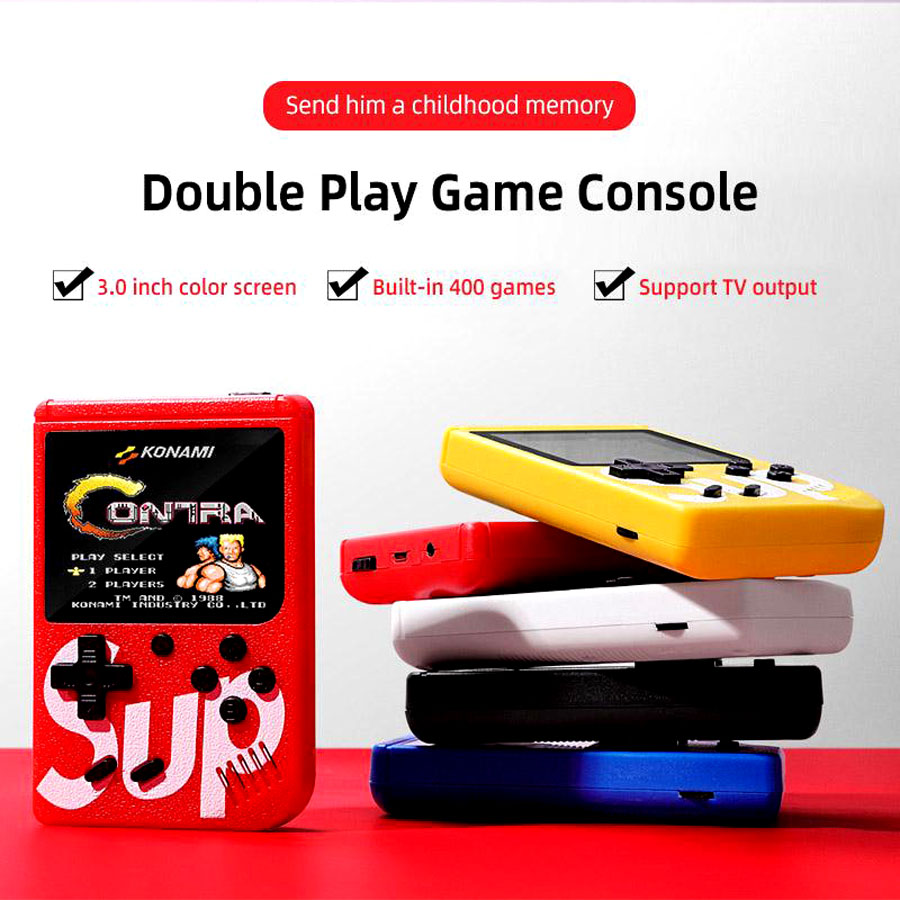 SUP RETRO GAME 3 LED 400 GAMES WITH EXTRA CONTROL