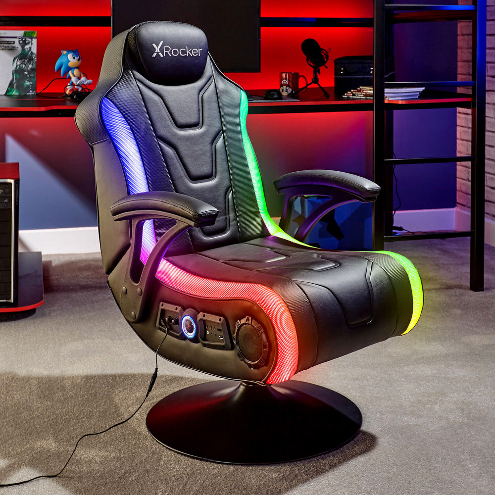 X ROCKER MONSOON RGB 4.1 NEO MOTION LED GAMING CHAIR
