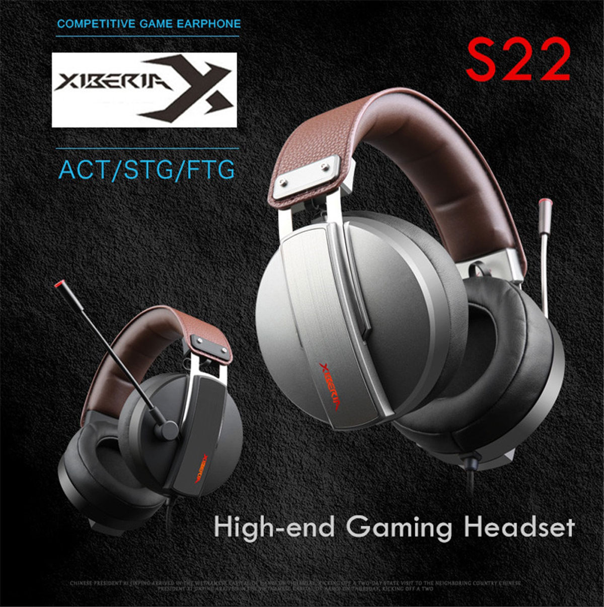 XIBERIA S22  3.5MM GAMING HEADSET - BLACK