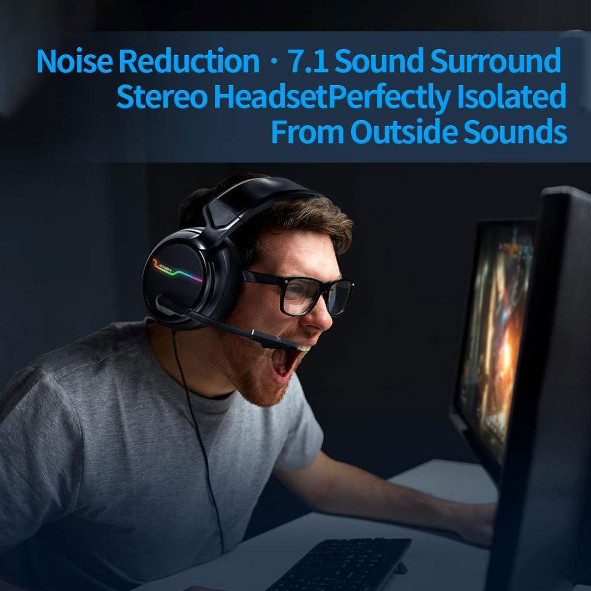 XIBERIA V20 USB 7.1 GAMING HEADSET