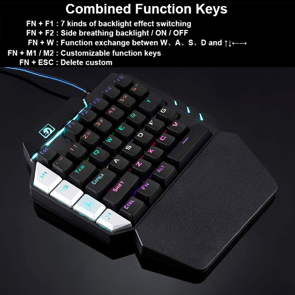 XINMENG K109 ONE-HAND MECHANICAL KEYBOARD - BLUE SWITCH