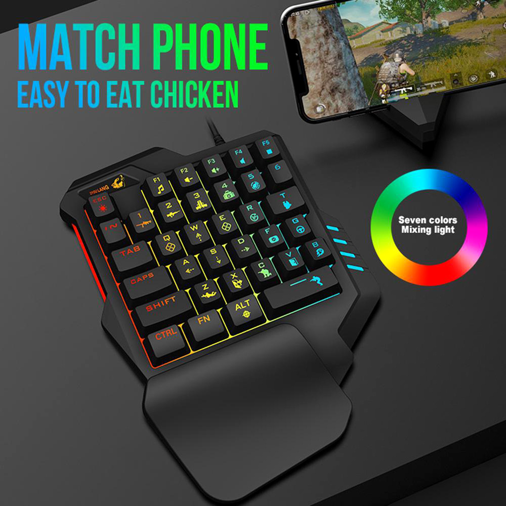 ZIYOULANG K1 FREE WOLF ONE-HAND GAMING KEYBOARD