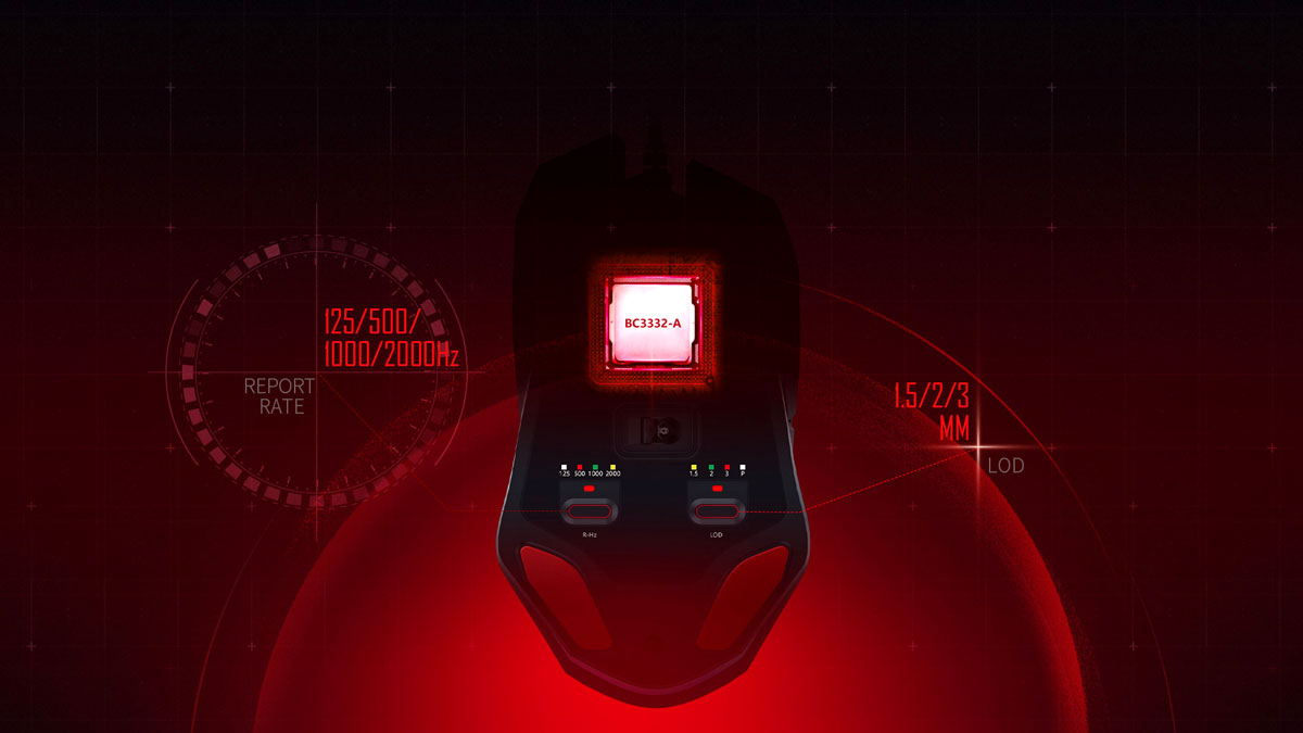 BLOODY W60 MAX RGB OPTICAL GAMING MOUSE ADVANCED PRECISION - 10000 CPI (ACTIVATED ULTRACORE 3&4) BLACK