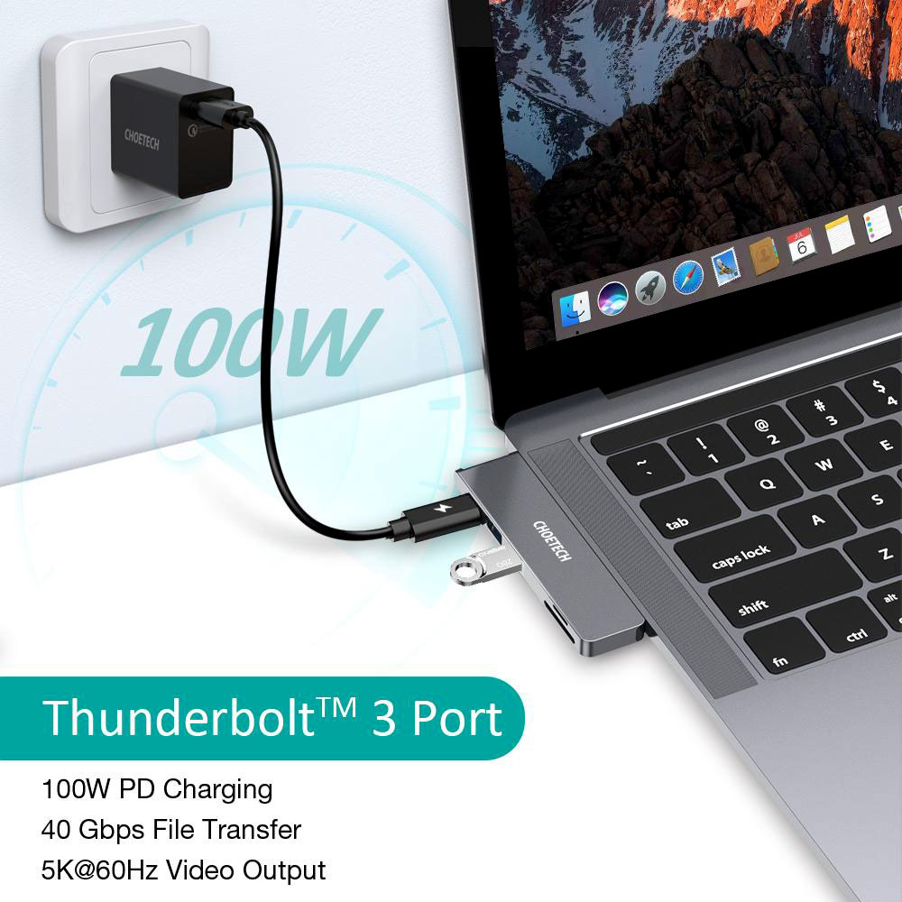CHOETECH HUB M14 7in1 USB-C MULTIPORT ADAPTER