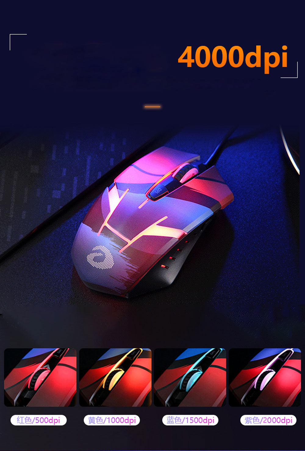 DAREU EM902 ERGONOMIC DESIGN GAMING MOUSE