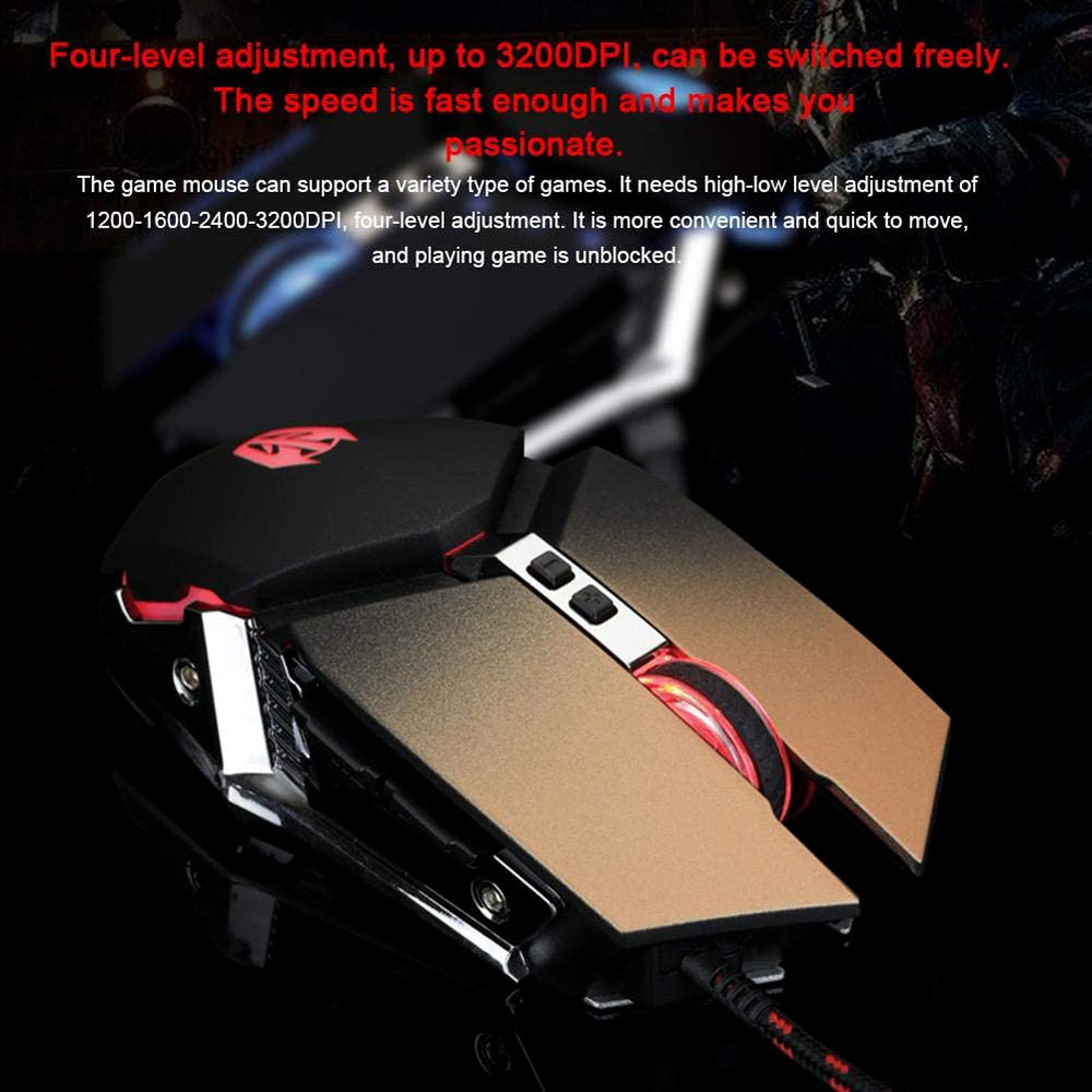 EWEADN T06 COMPETITIVE LIGHTING GAMING MOUSE 7 BUTTONS ( 3200 DPI )