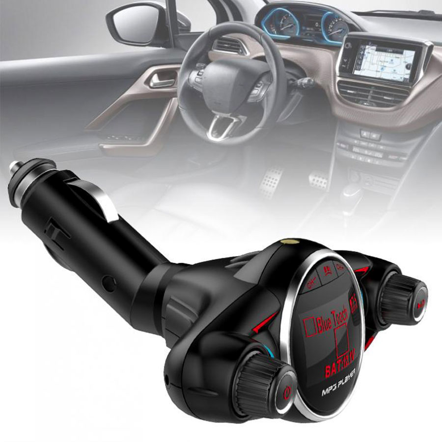 FM TRANSMITTER & 2.1A CHARGER DT08 CAR KIT HANDS-FREE