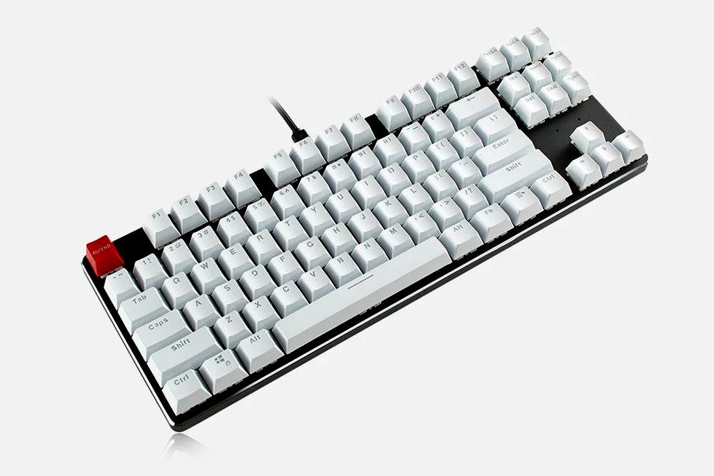 GLORIOUS 104-KEY DOUBLESHOT MECHANICAL KEYBOARD KEYCAPS - WHITE