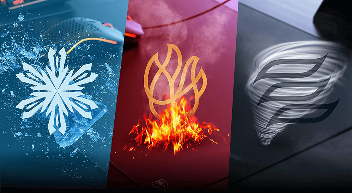 GLORIOUS ELEMENTS AIR GAMING MOUSE PAD BLACK ( 43X38CM )