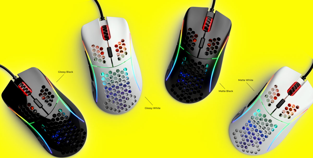 GLORIOUS MODEL D MINUS GAMING MOUSE - GLOSSY BLACK