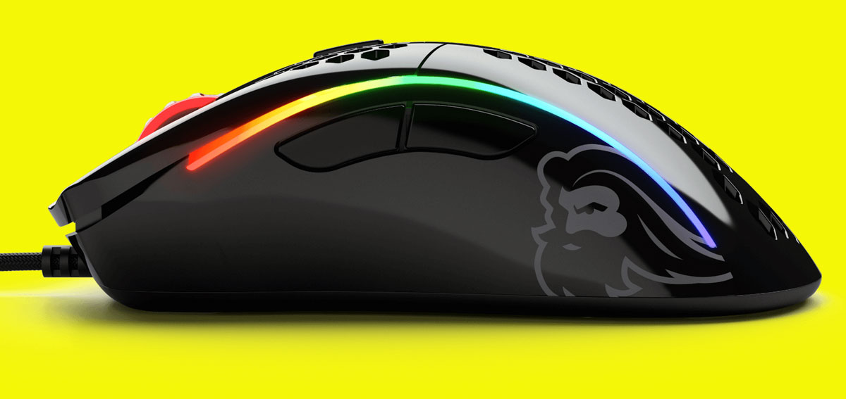 GLORIOUS MODEL D MINUS GAMING MOUSE - GLOSSY BLACK