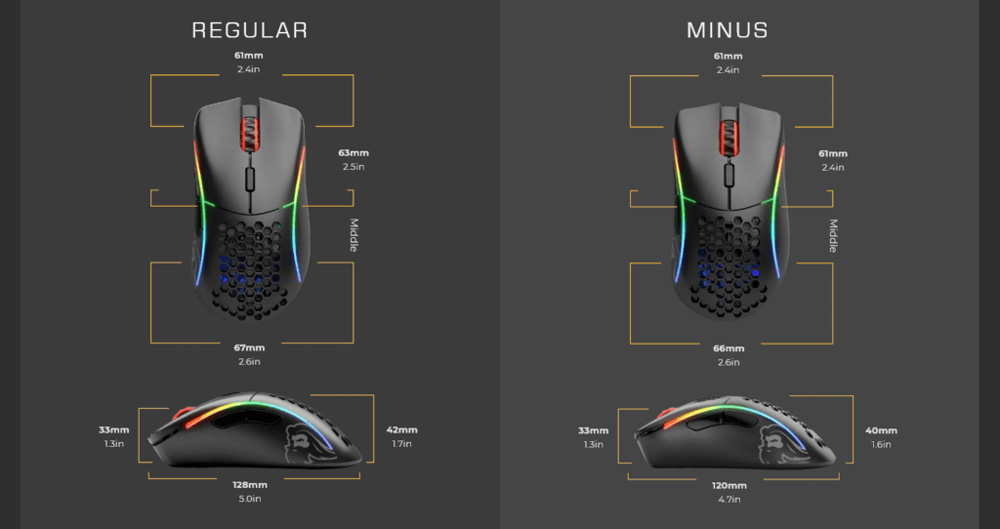 GLORIOUS MODEL D WIRELESS GAMING MOUSE - MATTE BLACK