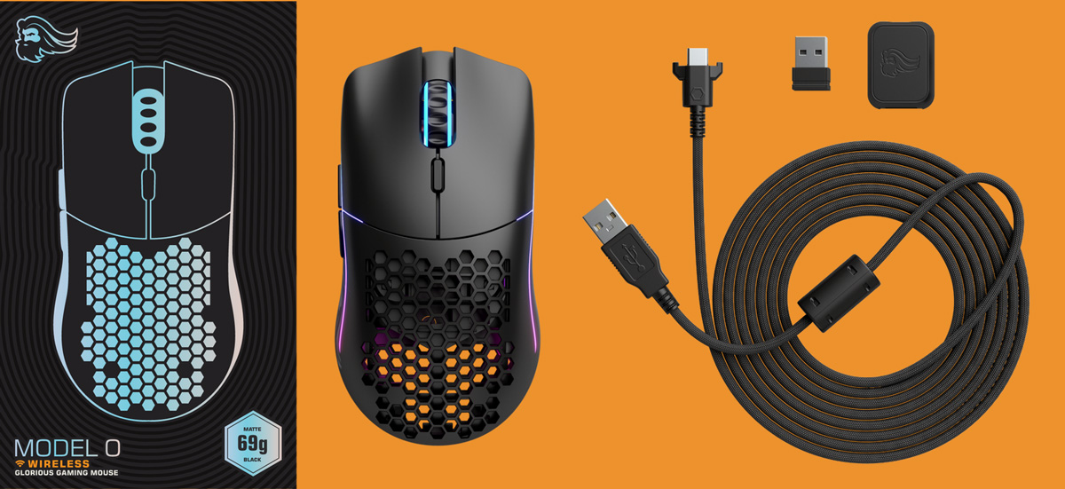 GLORIOUS MODEL O WIRELESS GAMING MOUSE - MATTE BLACK