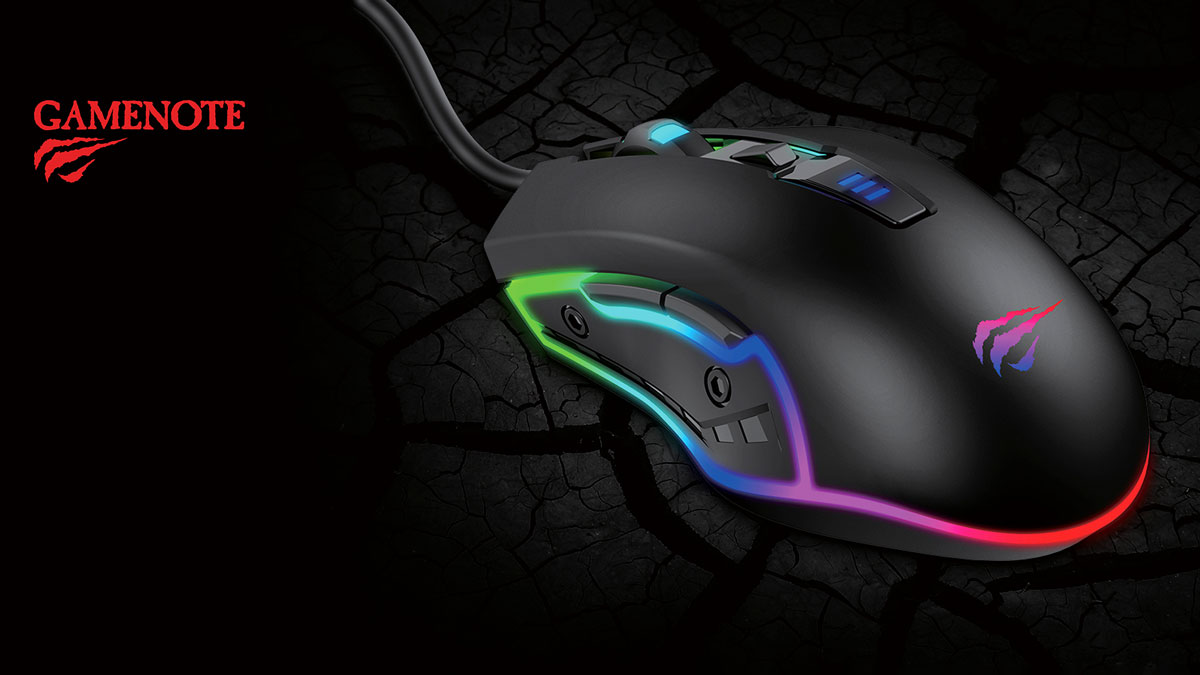 HAVIT GAME NOTE MS1018 RGB GAMING MOUSE ( 3200 DPI )