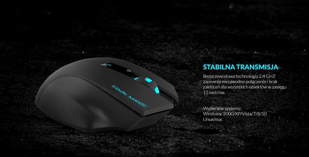 HAVIT GAME NOTE MS976GT GAMING WIRELESS MOUSE ( 2000 DPI )