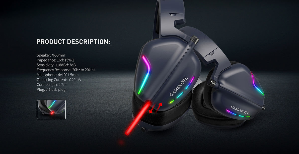 HAVIT GAMENOTE H2019U 7.1 GAMING HEADPHONE