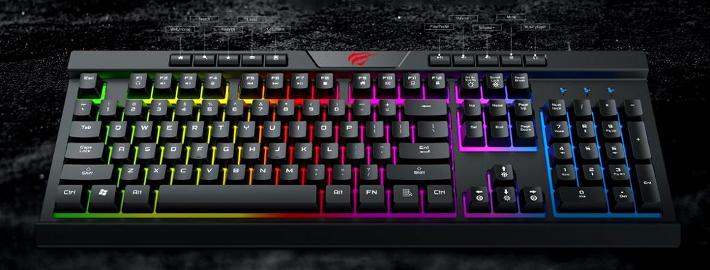 HAVIT GAMENOTE KB500L MULTI-FUNCTION BACKLIT GAMING KEYBOARD