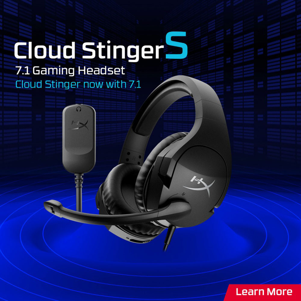 HYPERX CLOUD STINGER S 7.1 SURROUND SOUND GAMING HEADSET