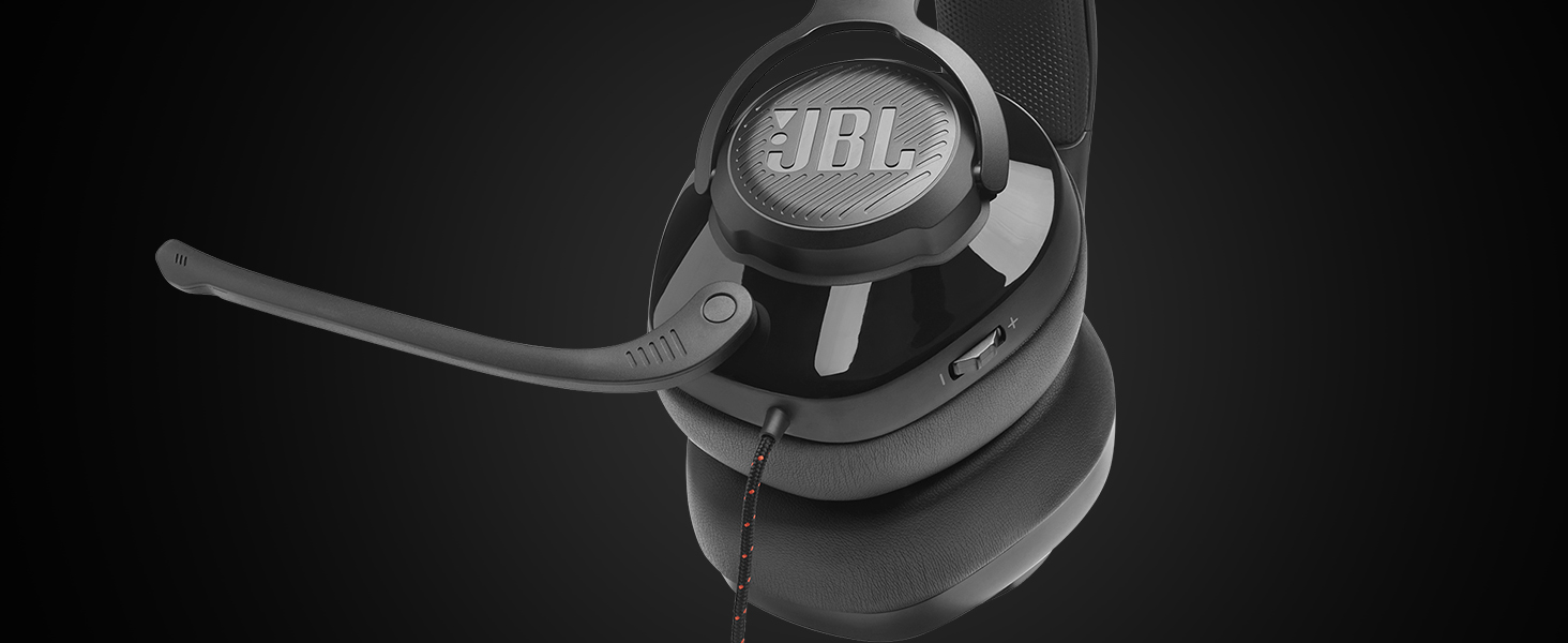 JBL QUANTUM 200 WIRED OVER-EAR GAMING HEADSET WITH MIC FLIP UP