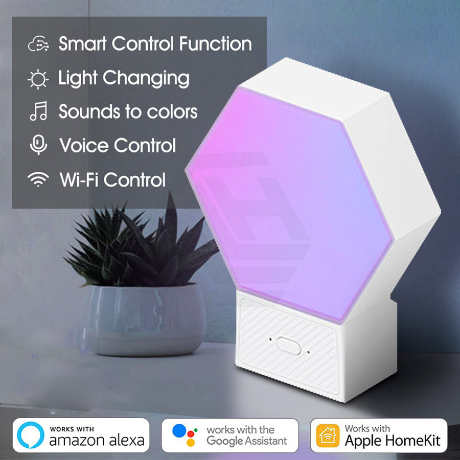 LIFESMART COLOLIGHT PLUS LS167 LIGHT HEXAGON 1PCS WORKS WITH APPLE HOMEKIT - AMAZON ALEXA - GOOGLE ASSISTANT WIFI