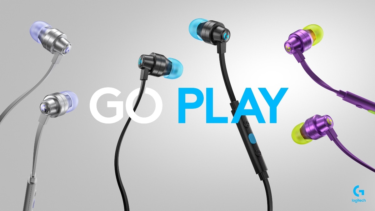 LOGITECH G333 IN-EAR GAMING HEADPHONES WITH MIC DUAL DYNAMIC DRIVER - WHITE
