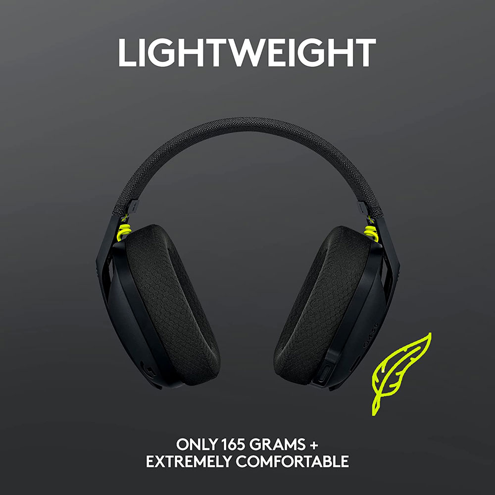LOGITECH G435 LIGHTSPEED ULTRA-LIGHT WIRELESS BLUETOOTH GAMING HEADSET
