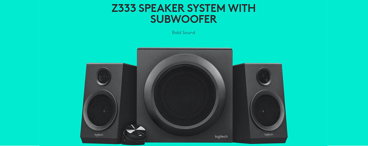 LOGITECH Z333  SPEAKER SYSTEM WITH SUBWOOFER