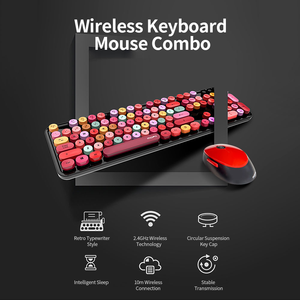 MOFFI SWEET WIRELESS KEYBOARD & MOUSE SET