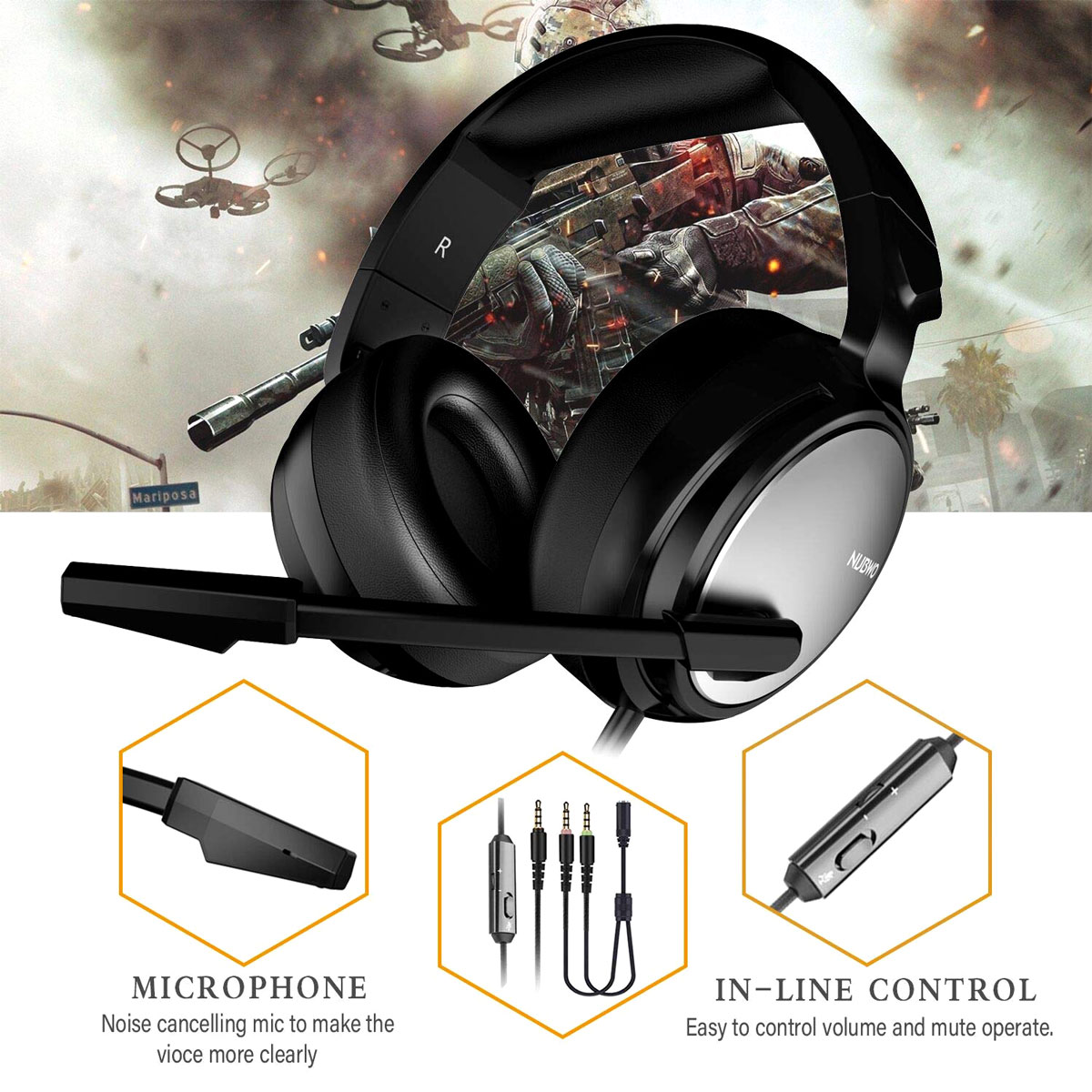 NUBWO N12 3.5MM GAMING HEADSET