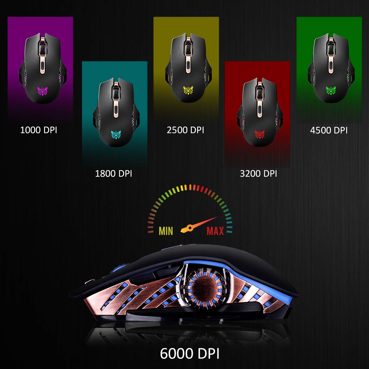 ONIKUMA W200 WIRED / WIRELESS GAMING MOUSE