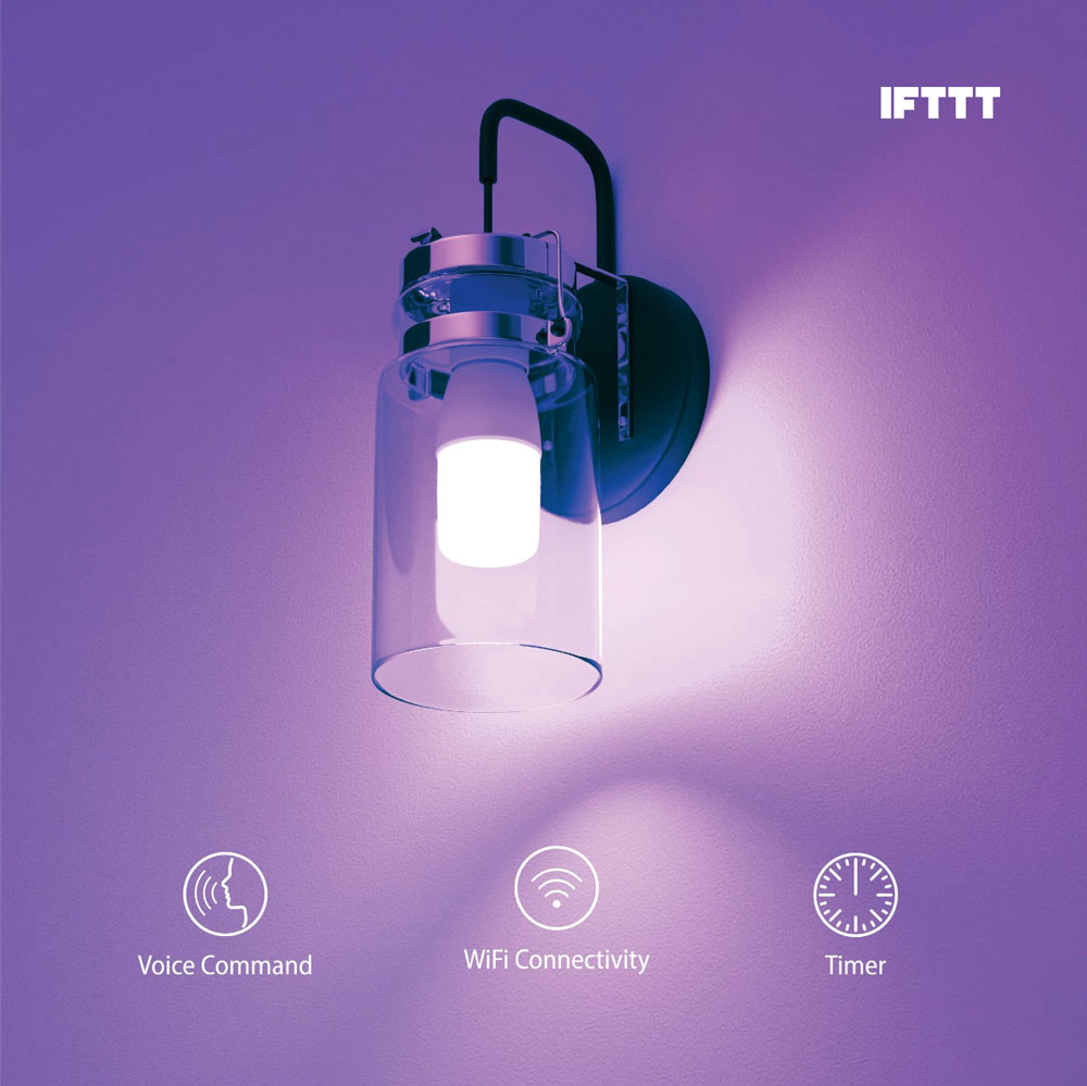 PORODO SMART LED BULB BRITE 16 MILLION COLOURS WORKS WITH GOOGLE AND ALEXA