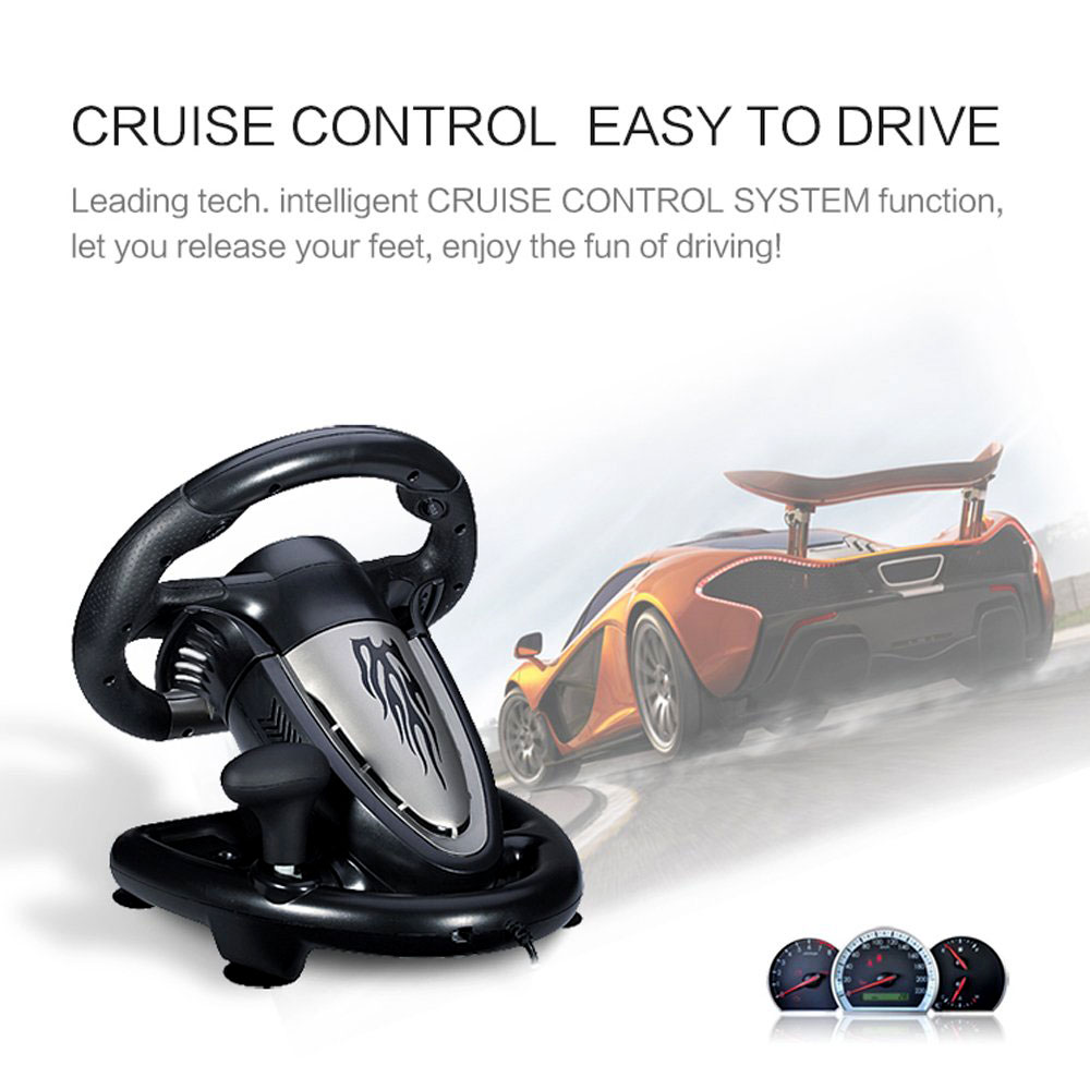 PXN V3 PRO RACING GAME STEERING WHEEL 180° FOR PC/PS3/PS4/XBOX ONE/XBOX 360/NINTENDO SWITCH