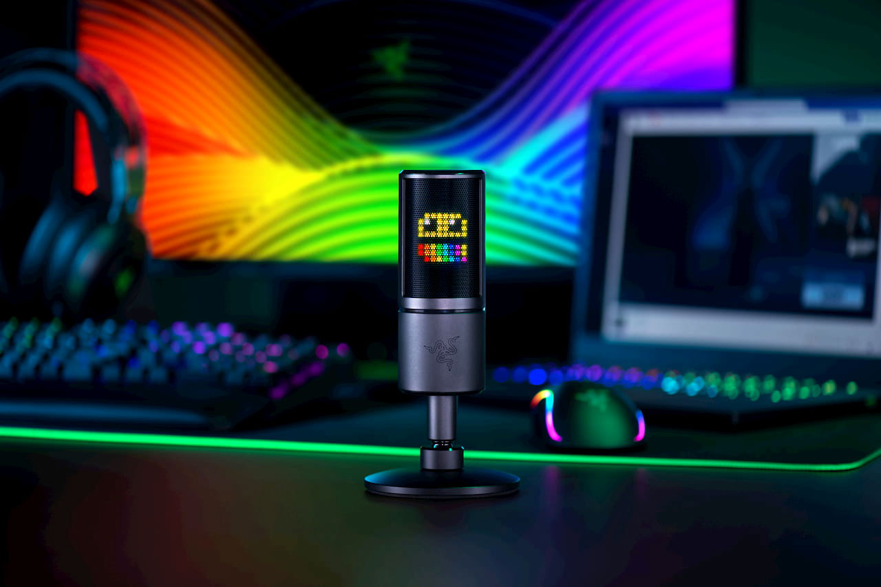 RAZER SEIREN EMOTE STREAMING MICROPHONE WITH EMOTICON DISPLAY