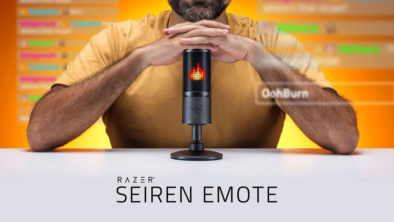 RAZER SEIREN EMOTE STREAMING MICROPHONE WITH EMOTICON DISPLAY