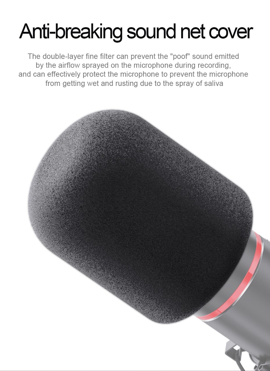 REDRAGON BLAZAR GM300 CONDENSADOR USB GAMING STREAM MICROPHONE