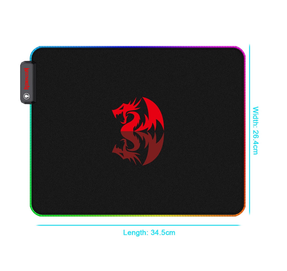 REDRAGON PLUTO P026 RGB (33*26*3MM) GAMING MOUSE PAD SOFT MATT WITH NONSLIP BASE