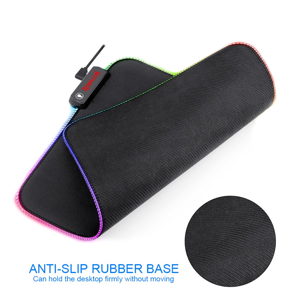 REDRAGON PLUTO P026 RGB (33*26*3MM) GAMING MOUSE PAD SOFT MATT WITH NONSLIP BASE