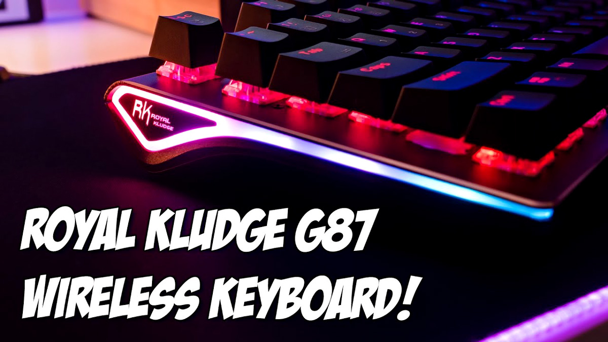 ROYAL KLUDGE RK G87 RGB TKL BLUETOOTH MECHANICAL GAMING KEYBOARD - BLUE SWITCH