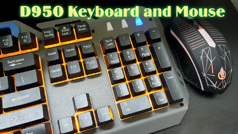 SHIPADOO D950 GAMING LED KIT KEYBOARD AND MOUSE