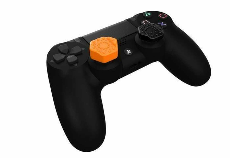 SPARKFOX PRO-HEX THUMB GRIPS FOR OFFICIAL PLAYSTATION 4 CONTROLLERS - 4 PACK