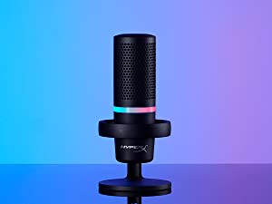 HyperX DuoCast RGB USB Condenser Microphone Cardioid Pop Filter Gain Control For PC, PS5, PS4, Mac
