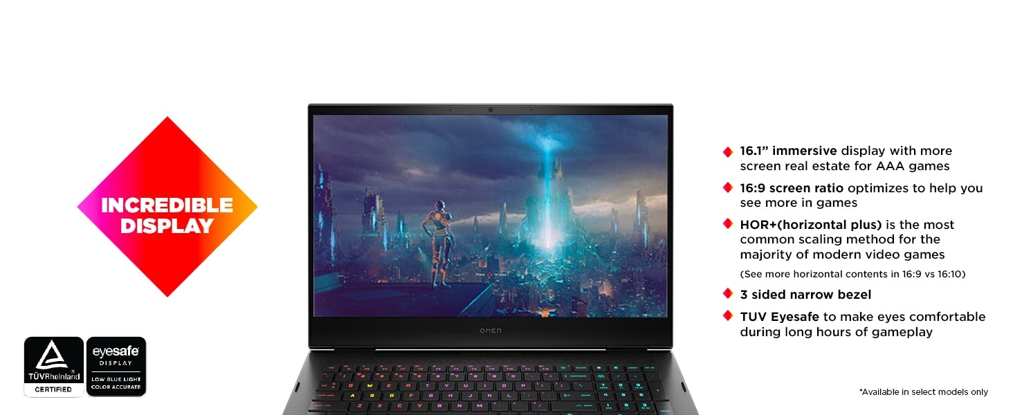 HP OMEN 16 (2022) 16-k0007ne NEW 12Gen Intel Core i7 14-Cores w/ RTX 3060 & IPS 2K 165Hz Display - Shadow Black