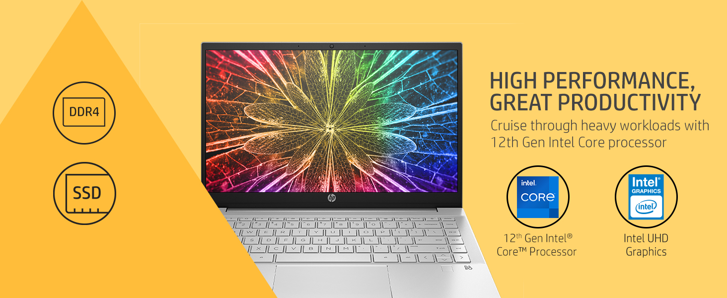 HP Pavilion 14-dv2000ne NEW Intel 12Gen Intel Core i7 10-Cores Aluminum - Silver