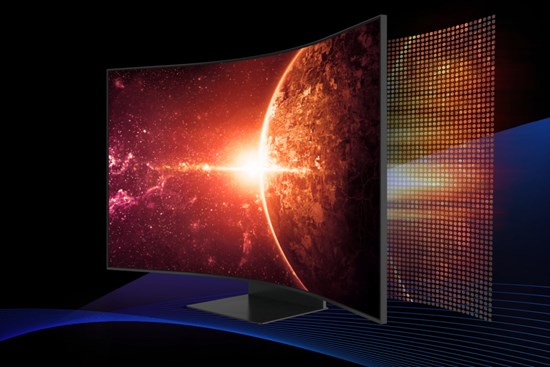 SAMSUNG Odyssey Ark 55\" Curved 1000R 4K UHD 165Hz 1ms HDR10 Quantum Mini-LED Multi View,
