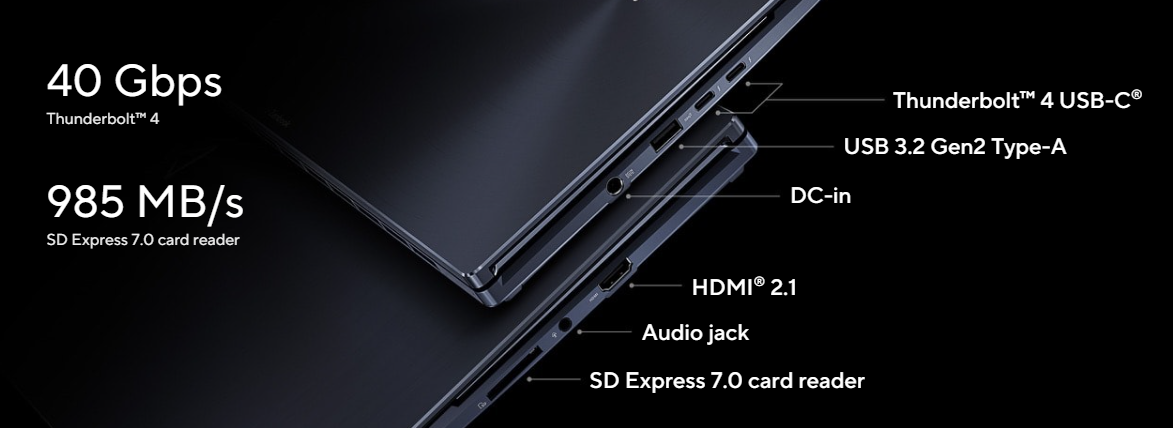 ASUS Zenbook Pro 16X OLED (2022) UX7602ZM NEW Intel 12Gen Core i7 14-Cores w/ RTX 3060 & OLED 4K Touch Display