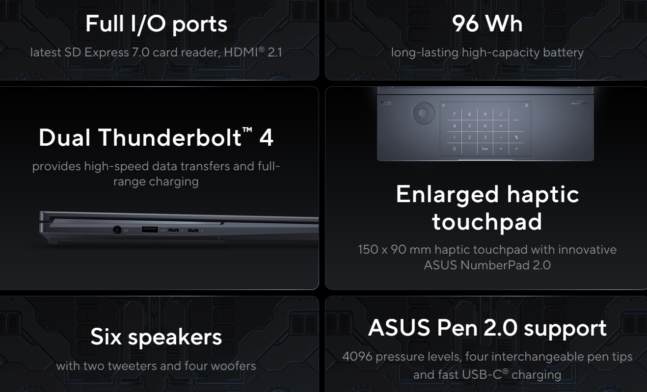 ASUS Zenbook Pro 16X OLED (2022) UX7602ZM NEW Intel 12Gen Core i7 14-Cores w/ RTX 3060 & OLED 4K Touch Display