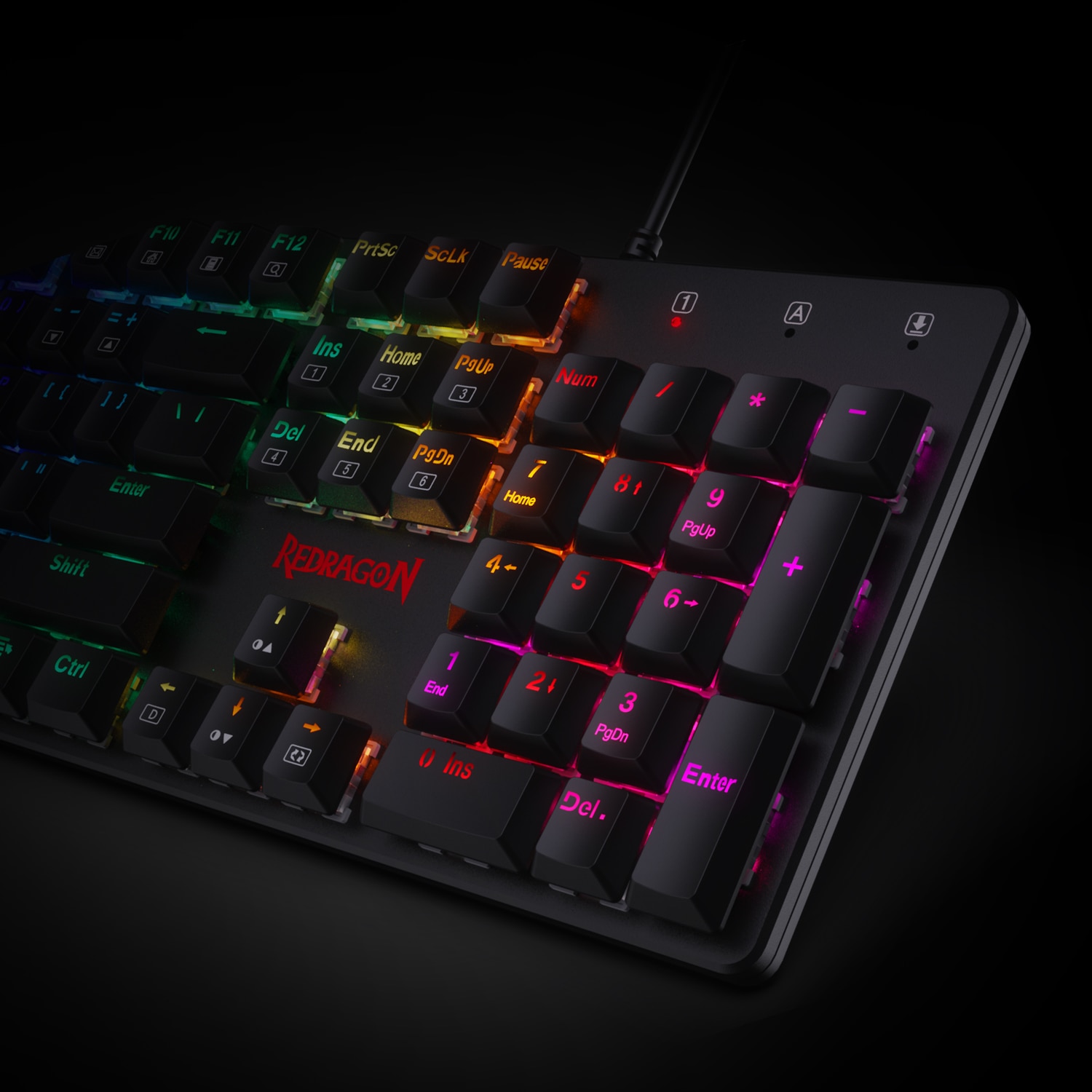 Redragon K589 Shrapnel RGB Low Profile 104 Keys Anti-ghosting Mechanical Keyboard -Blue Switch