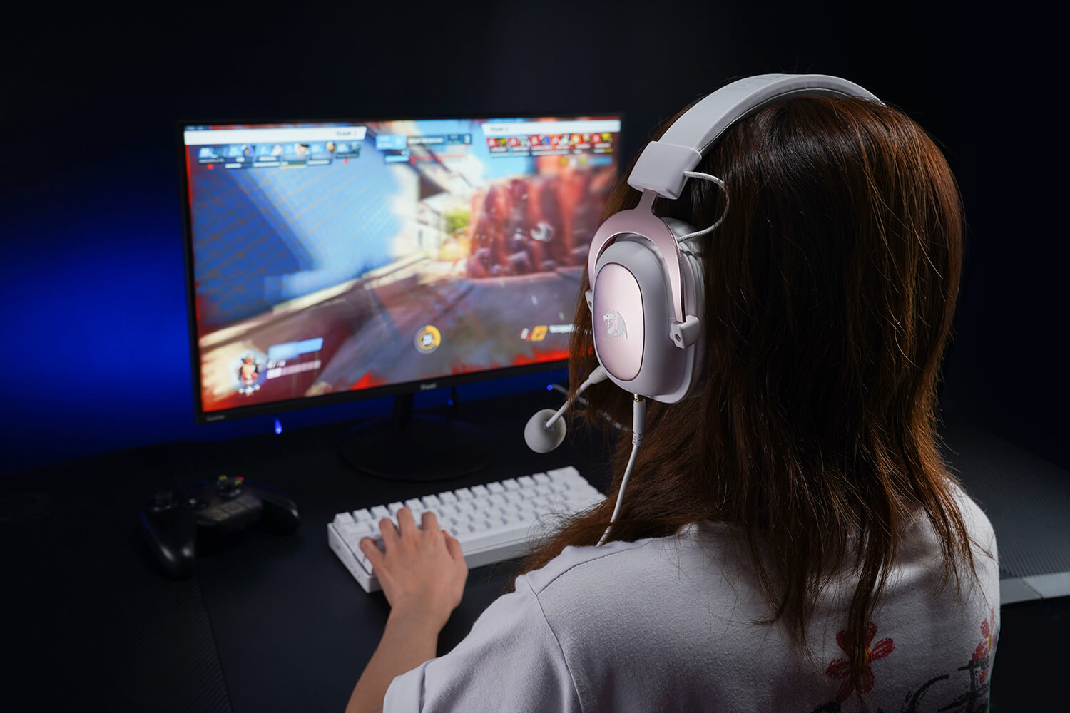 Redragon H510 ZEUS 2 WHITE Gaming Headset 7.1 Surround Sound