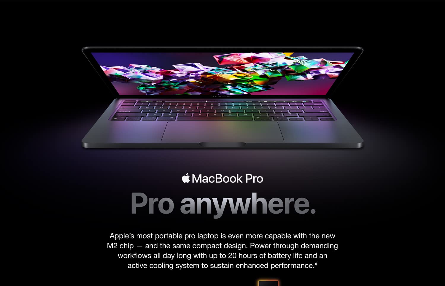 Apple MacBook Pro 13 (2022) 16GB / 512GB Apple M2 8‑Core CPU & 10‑Core GPU Retina True Tone - Silver