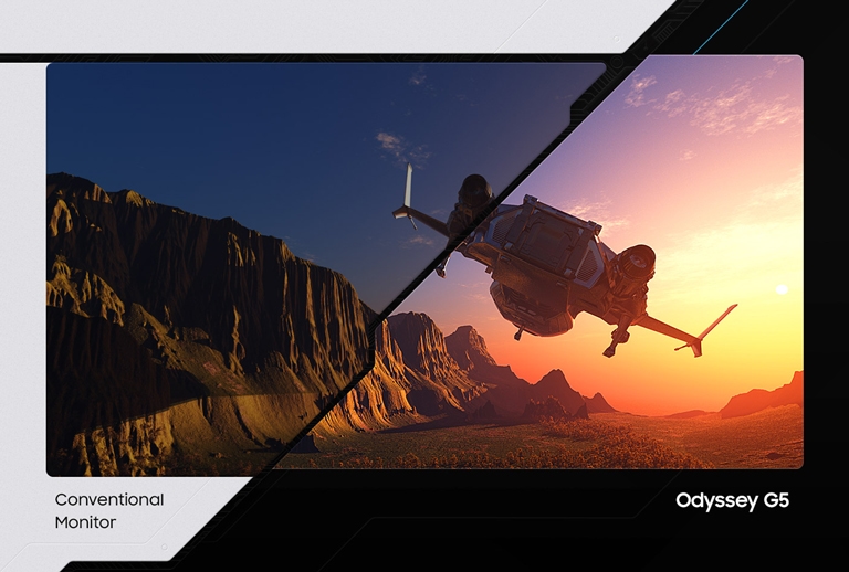 SAMSUNG 34\" Odyssey G5 UWQHD HDR 165hz 1000R Curved Ultra Wide